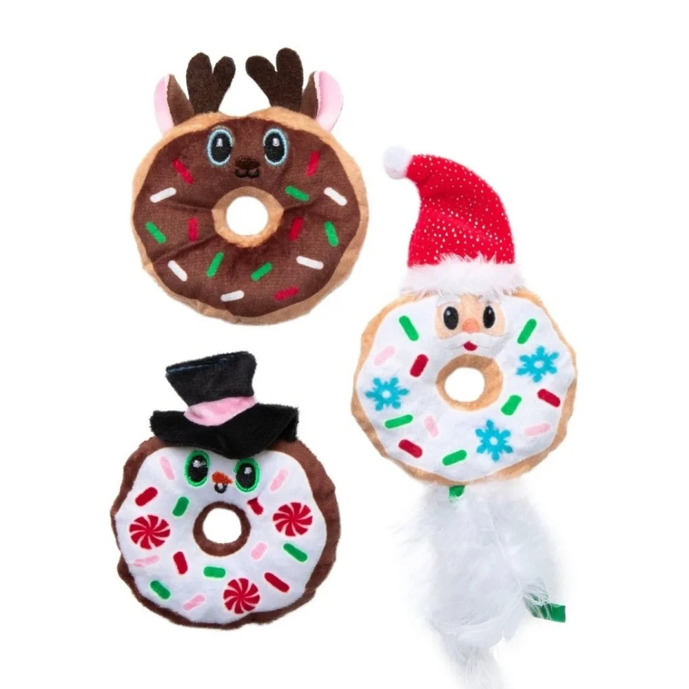 Quirky Kitty Catnip Donut Toys